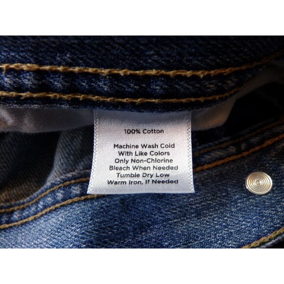 Talbots Jeans Women's Plus Size 24W High Rise Blue Split Cuffs Zip Pockets - Picture 6 of 7